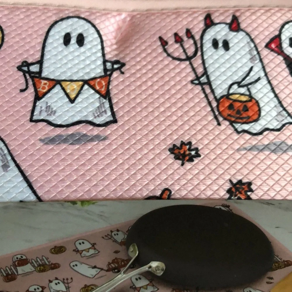 Isaac Mizrahi Pink Ghost Dish Drying Mats